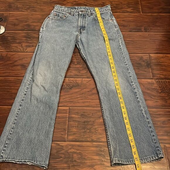 Vintage Levi’s 511 Blue Distressed Denim Jeans - Picture 3 of 11